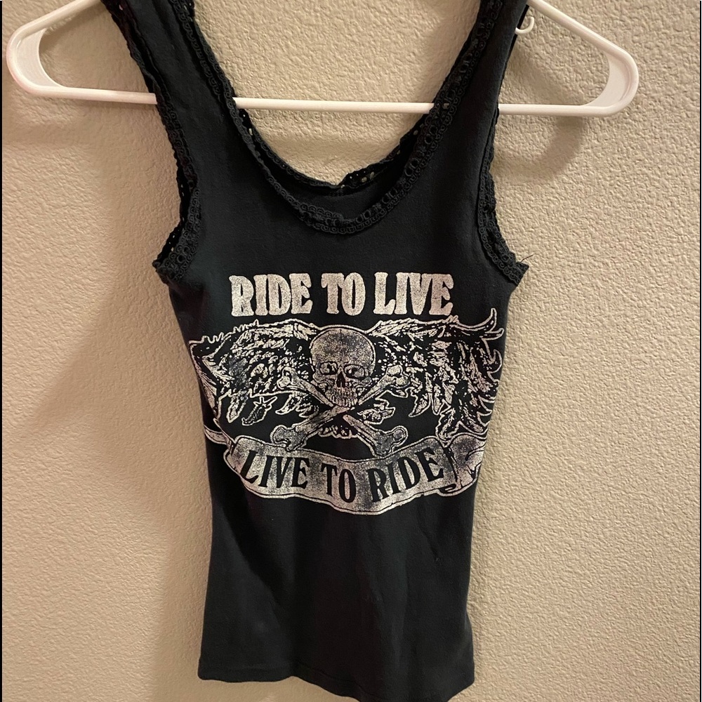 ride to live right tank top